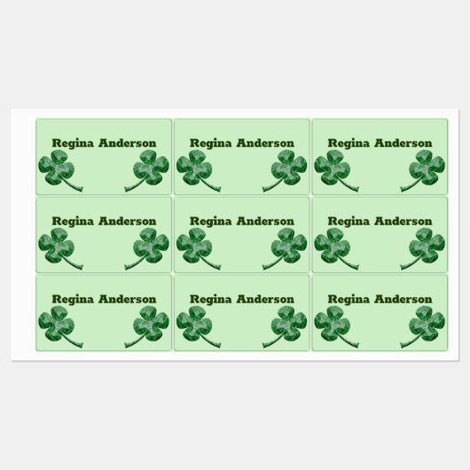 Shamrock Labels (Vel)