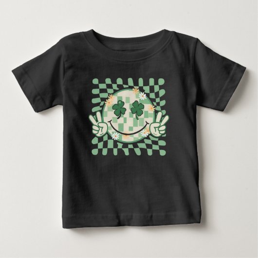 Shamrock Lachend Gezicht Grappige St. Patrick's Da (Voorkant)