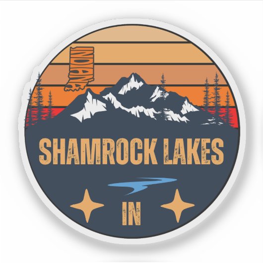 Shamrock Lakes, Indiana Sticker (Voorkant)