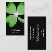 Shamrock Large Black visitekaartje (Voorkant / Achterkant)