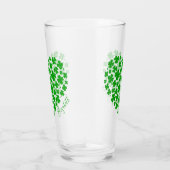Shamrock Leaf Clover Green Heart St Patrick's Day Glas (Rechts)