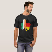 Shamrock leaf irish german flag for St Patricks da T-shirt (Voorkant volledig)