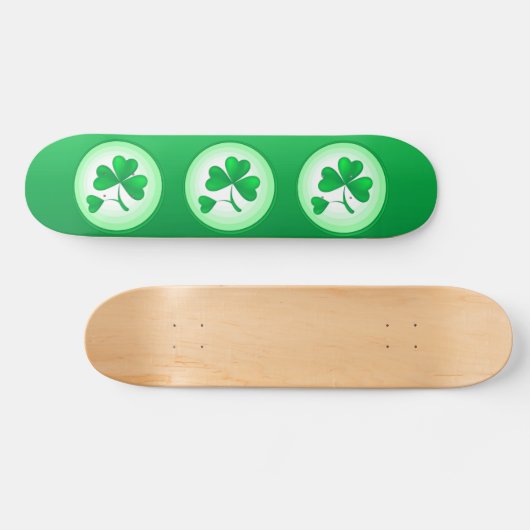 Shamrock Leaf Persoonlijk Skateboard (Horizontaal)