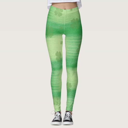 Shamrock Leggings voor St. Pat's Day (Voorkant)