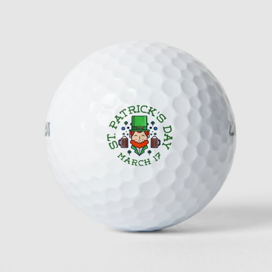 shamrock leprechaun golfballen (Voorkant)