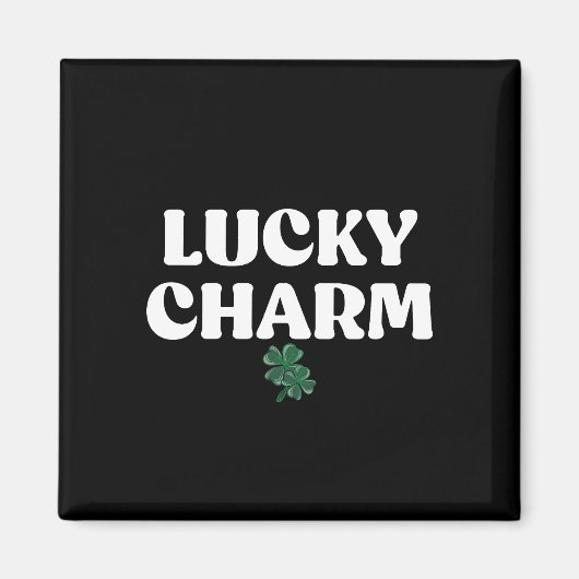 Shamrock Leprechaun Lucky Charm St. Patrick's Day Magneet (Voorkant)