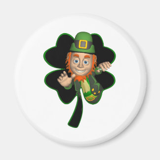 Shamrock Leprechaun Magneet