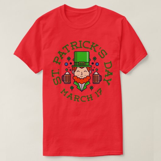 shamrock leprechaun t-shirt (Design voorkant)