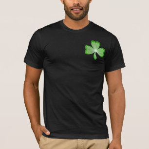 Shamrock 'Let's Hooley!' t-shirt zwarte achterteks