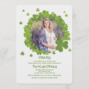 Shamrock Lijst Fotouitnodiging Kaart