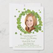 Shamrock Lijst Invitation Kaart (Voorkant)