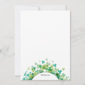 Shamrock Lijst St. Patrick's Day Card Kaart (Achterkant)