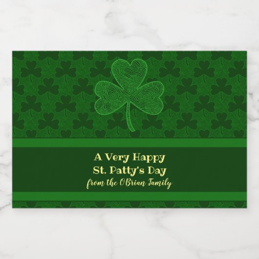 Shamrock Likeurfles Etiket (Enkel label)