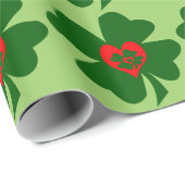 Shamrock Love 2 Wrapping Paper Cadeaupapier (Rol Hoek)