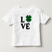 Shamrock Love Design Kinder Shirts (Voorkant)