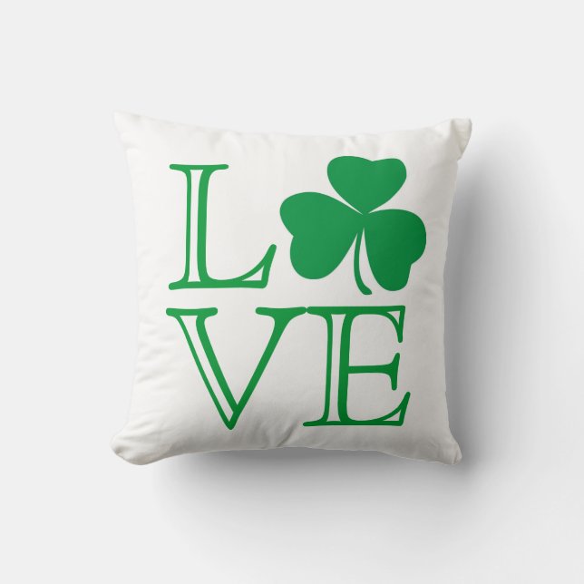 Shamrock Love Pillow Kussen (Voorkant)