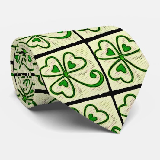 Shamrock Love Stropdas (Opgerold)