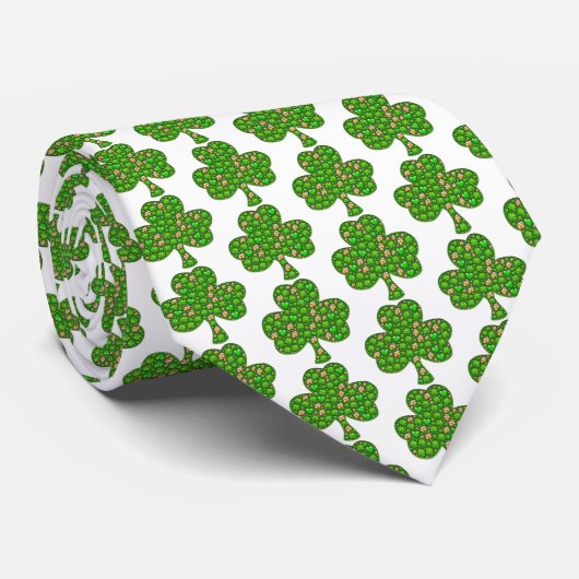 Shamrock Luck Forever Stropdas (Opgerold)