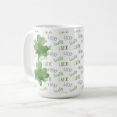 Shamrock Lucky Coffee Mok (Voorkant links)