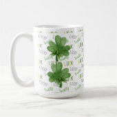 Shamrock Lucky Coffee Mok (Links)