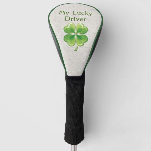 Shamrock Lucky Driver Hoesje Golfheadcover (Voorkant)