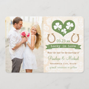 Shamrock Lucky in Love Save the Date