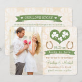 Shamrock Lucky in Love Save the Date (Voorkant / Achterkant)