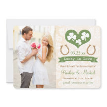 Shamrock Lucky in Love Save the Date