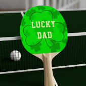 Shamrock Lucky Irish Clover Green Ping Pong Paddle Tafeltennisbatje