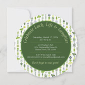 Shamrock Mandala 21ste verjaardagsfeestje Kaart (Achterkant)