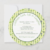 Shamrock Mandala 21ste verjaardagsfeestje Kaart (Achterkant)