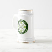 Shamrock Mandala St. Patrick's Day Familiefeest Bierpul (Voorkant links)