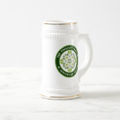 Shamrock Mandala St. Patrick's Day Familiefeest Bierpul (Voorkant rechts)