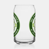 Shamrock Mandala St. Patrick's Day Familiefeest Blikvorm Glas (Rechts)