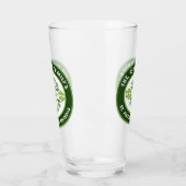 Shamrock Mandala St. Patrick's Day Familiefeest Glas (Links)