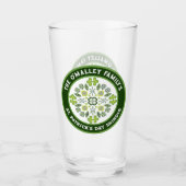 Shamrock Mandala St. Patrick's Day Familiefeest Glas (Voorkant)
