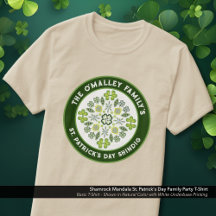 Shamrock Mandala St. Patrick's Day Familiefeest