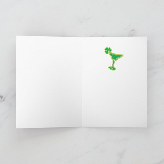 Shamrock Margarita Kaart (Binnen)