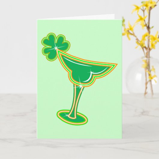 Shamrock Margarita Kaart (Gele Bloem)
