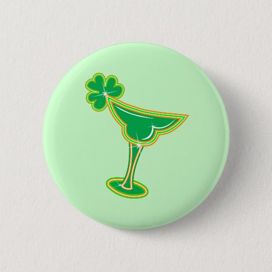 Shamrock Margarita Ronde Button 5,7 Cm (Voorkant)