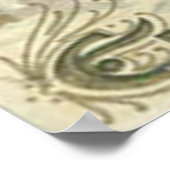 Shamrock Married Couple Horse Carriage Cherub Poster (Hoek)