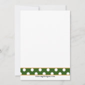 Shamrock martini St Patricks Day Party Invitation Kaart (Achterkant)