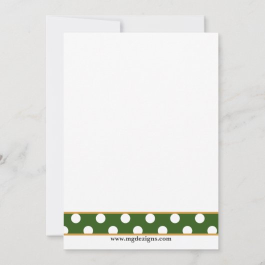 Shamrock martini St Patricks Day Party Invitation Kaart (Achterkant)