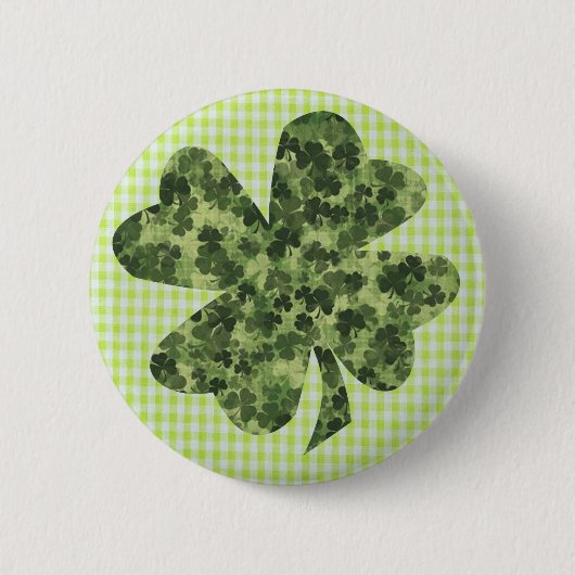 Shamrock Meadow 2 Ronde Button 5,7 Cm (Voorkant)