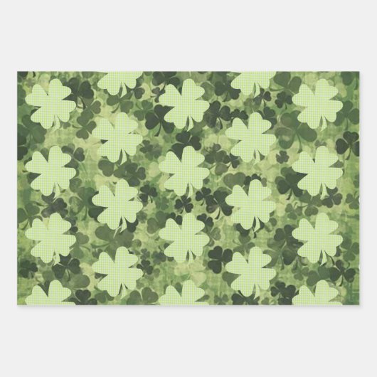 Shamrock Meadow 3 Inpakpapier Vel (Voorkant 2)