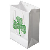 Shamrock Medium Cadeauzakje (Voorkant Gekanteld)