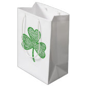 Shamrock Medium Cadeauzakje (Achterkant Gekanteld)