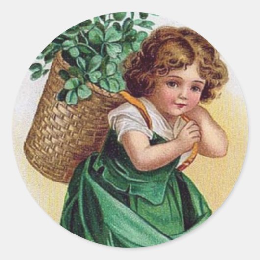 Shamrock Meisje - Sticker (Voorkant)