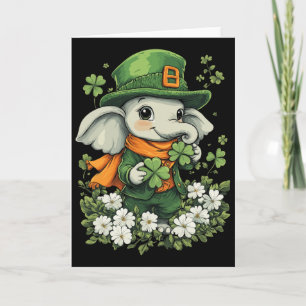 Shamrock Meisjes Jongens Kinderen Leprechaun St Pa Kaart