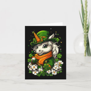 Shamrock Meisjes Jongens Kinderen Leprechaun St Pa Kaart